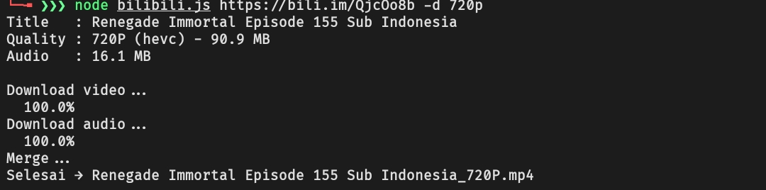 output download ke local